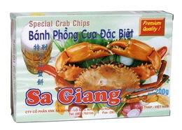 SA GIANG Ungebackene Krabbenchips 200g